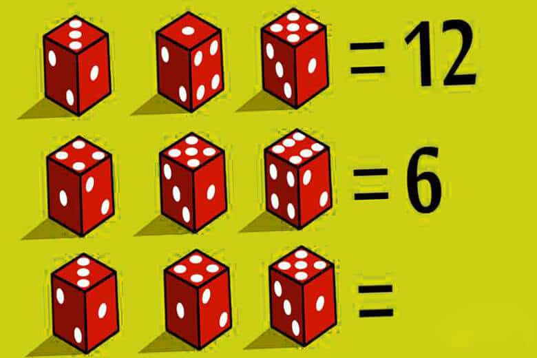 Головоломка: Решите задачу последняя сумма между этими кубиками и докажите, что вы математический гений.